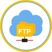 diseño de icono de vector ftp