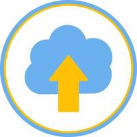 Cloud Uploding Vector Icon Design