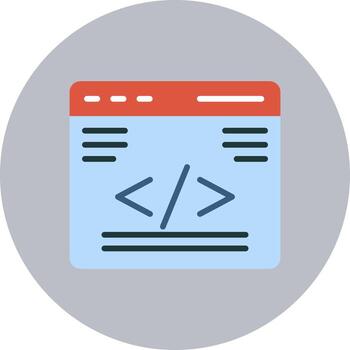 icono de vector de programación web