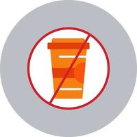 No Drink Vector Icon