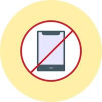 No Phone Vector Icon