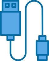 diseño de icono de vector de cable de datos