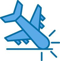 Airplan Crash Vector Icon Design