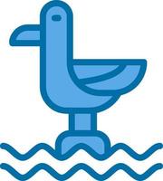 Seagull Vector Icon Design