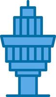 Control Tower Vector Icon Design