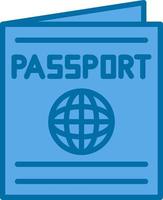 diseño de icono de vector de pasaporte