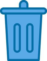 Trash Bin Vector Icon Design