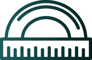 Protractor Vector Icon Design