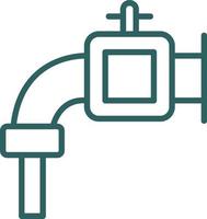 Water Pipe Vector Icon Design