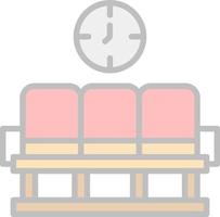 Waiting Area Vector Icon Design