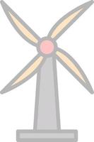 Windmill Vector Icon Design