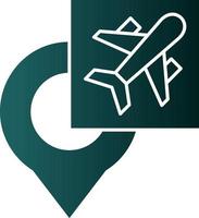 Airport Direction Vector Icon Design