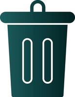 Trash Bin Vector Icon Design