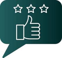 Good Feedback Vector Icon Design