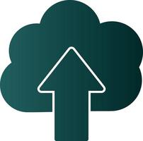 Cloud Uploding Vector Icon Design