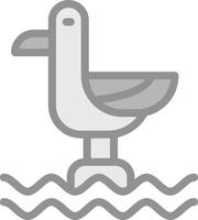 Seagull Vector Icon Design