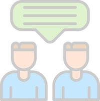 Talk Vector Icon Design