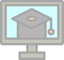 E Learning Vector Icon Design