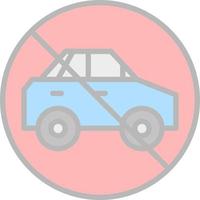 No Travelling Vector Icon Design