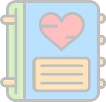 Diary Vector Icon Design