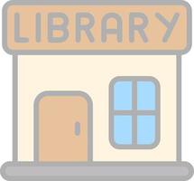 Library Vector Icon Design