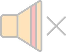 Mute Vector Icon Design