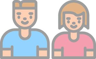 diseño de icono de vector de pareja