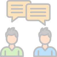 Conversation Vector Icon Design