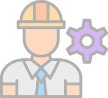 diseño de icono de vector de ingeniero