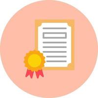 icono de vector de certificado