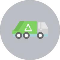 Trash Truck Vector Icon