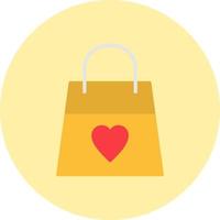 icono de vector de bolsas de compras