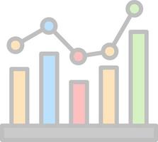 Bar Chart Vector Icon Design