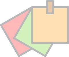 Sticky Notes Vector Icon Design