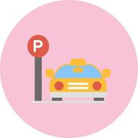 icono de vector de área de estacionamiento