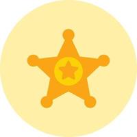 Justice Sheriff Vector Icon