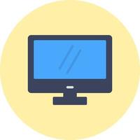 icono de vector de pantalla de monitor