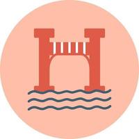 icono de vector de puente