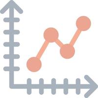 Line Graph Vector Icon Design