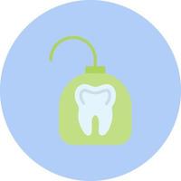 icono de vector de hilo dental