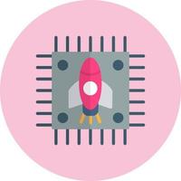 Rocket Chip Vector Icon