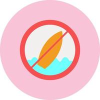 No Surf Vector Icon