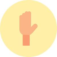 Raise Hand Vector Icon