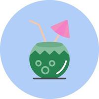 Coconut Drink Vector Icon