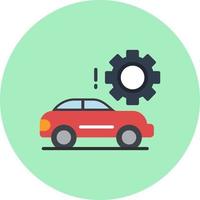 icono de vector de ajuste de coche