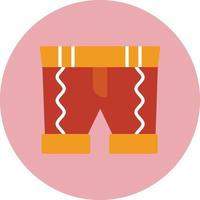 icono de vector de pantalones cortos