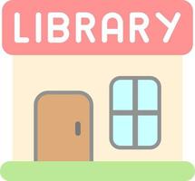 Library Vector Icon Design