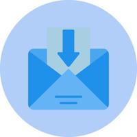 icono de vector de bandeja de entrada de correo