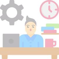 Workaholic Vector Icon Design