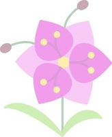 Orchid Vector Icon Design